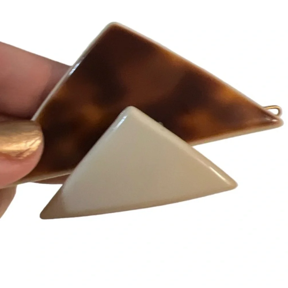 1970’s Vintage Triangle Barrette, Made in France, Deadstock
